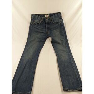 Levi's 501xx Broke In Thick Denim Jeans 30x32 (32x32 tag) Straight Leg Dark Wash